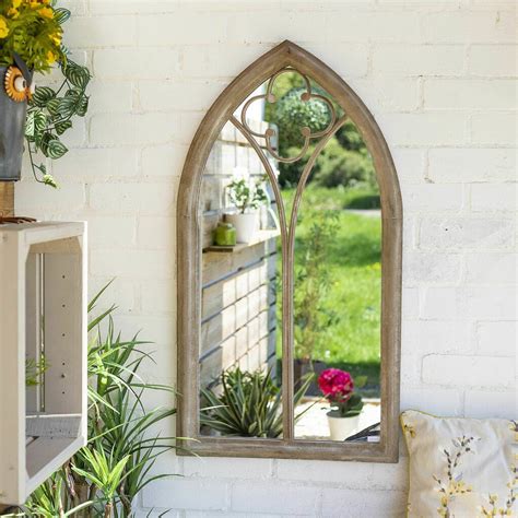 Church Window Garden Mirror By Garden Leisure