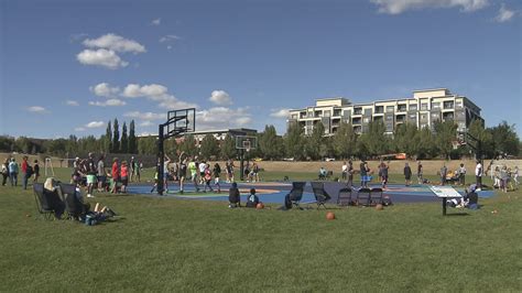 Calgarys Bridgeland Launches New Sports Court With Kickoff B Ball Game