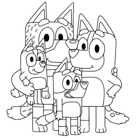 Bluey Colouring Pages Free Printable Coloring Page Blog Images And