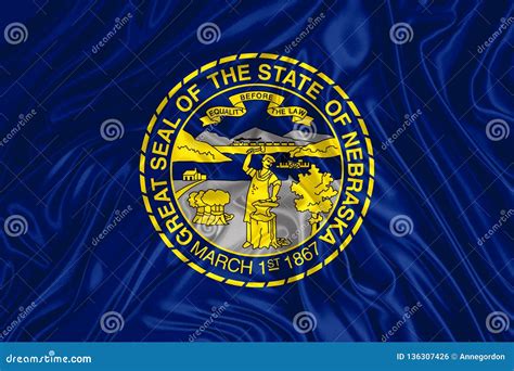Nebraska State Flag Stock Illustration Illustration Of Symbol 136307426