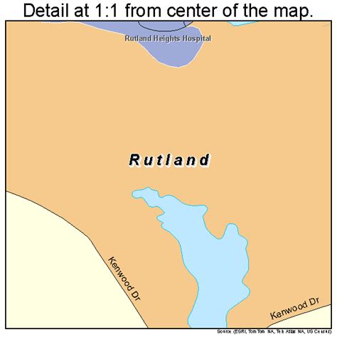 Rutland Massachusetts Street Map 2558790