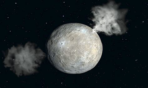 Ceres The Largest Asteroid In The Solar System Lets Off Steam