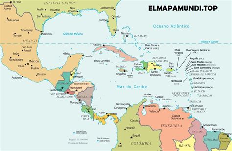 Mapa Político De América Central Y Del Caribe 54 OFF