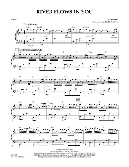 April 19, 2011, 12:32:45 pm ». Download River Flows In You - Piano Sheet Music By Yiruma - Sheet Music Plus