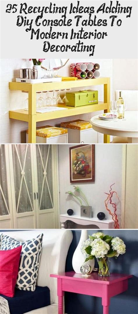 25 Recycling Ideas Adding Diy Console Tables To Modern Interior
