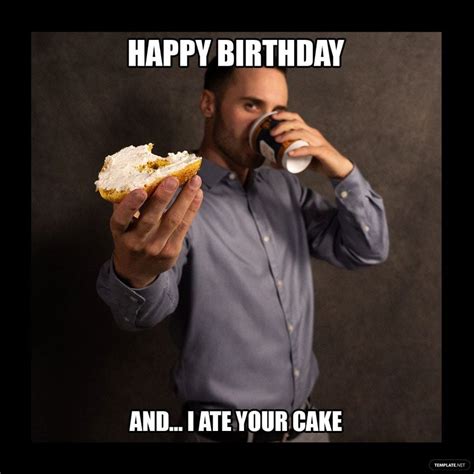Free Funny Happy Birthday Friend Meme  Illustrator  Psd Png