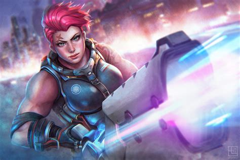 Download Zarya Overwatch Video Game Overwatch Wallpaper By Abigail Diaz