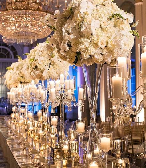 Over The Top Centerpiece Luxury Wedding Centerpieces White Wedding