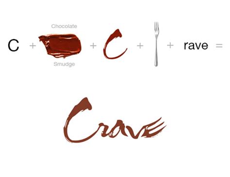 Crave Dessert Bar Logo Design Love