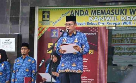 Pahlawanku Teladanku Kanwil Kemenkumham Riau Gelar Upacara Peringatan