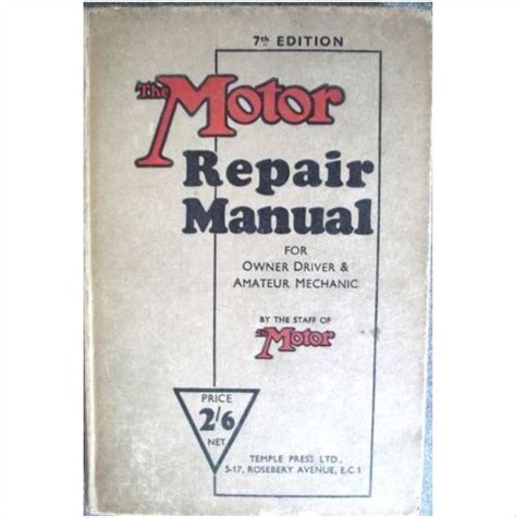 The Motor Repair Manual 7th Edition On Ebid United Kingdom Repair