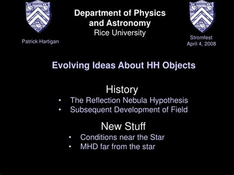 Ppt Department Of Physics And Astronomy Rice University Powerpoint
