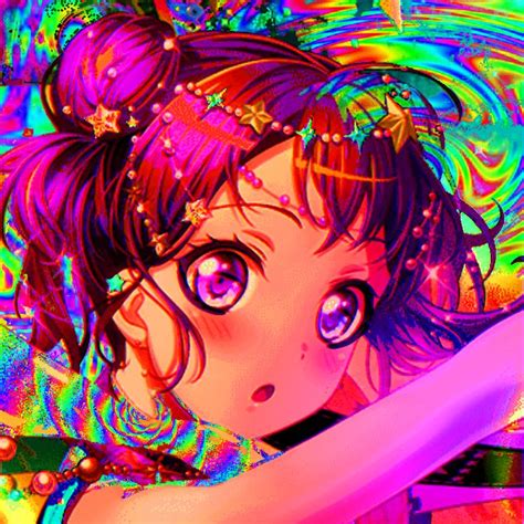 I Make Edits — Tae Hanazono Rainbowcore Icons In 2020 Rainbow Aesthetic Gothic Anime