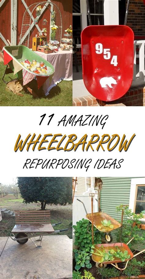 11 Amazing Wheelbarrow Repurposing Ideas Repurposed Wheelbarrow