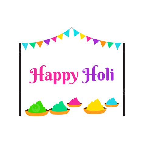 Happy Holi Poster Vector Png Images Llustration Of Colourful For Happy