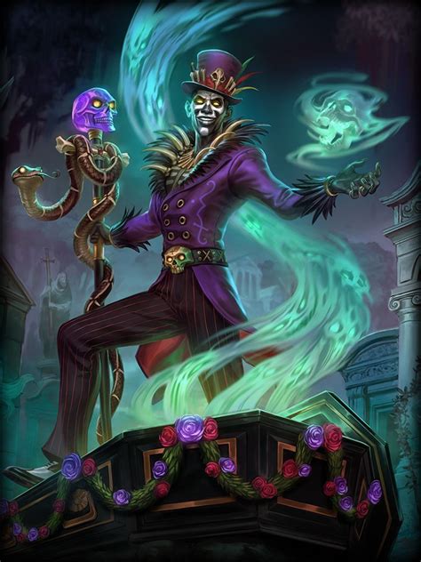 Smite Baron Samedi Voodoo Pantheon Dark Fantasy Art Fantasy Kunst