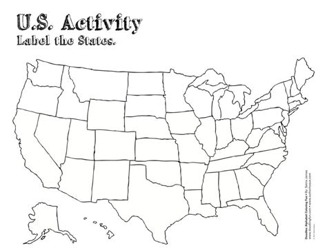 Free Printable Us Map Blank Usa52blankbwprint Lovely Awesome Blank