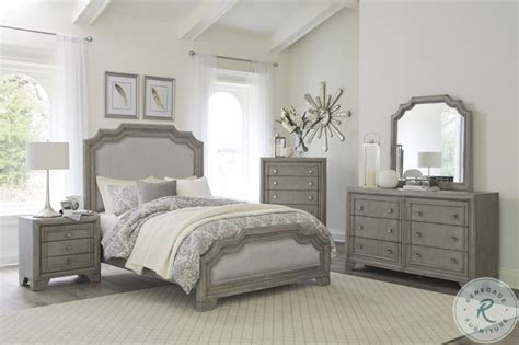 Colchester Driftwood Gray Panel Bedroom Set From