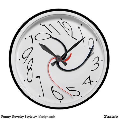 Funny Novelty Style Large Clock Zazzle Novelty Clocks Clock