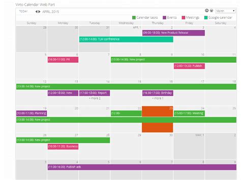 With a calendar in sharepoint at this point, we recommend you post the details in our msdn forum which is staffed by many experts dedicated to customization of sharepoint including. SharePoint Calendar Web Part - VirtoSoftware