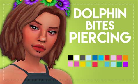 Unisex Dolphin Bites Piercing By Weepingsimmer Sims 4 Panda Cc