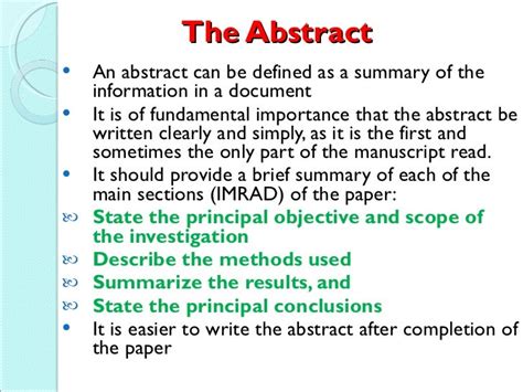 How To Write An Abstract For A Research Paper Mla
