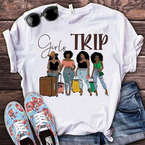 Girl Trip Classic T Shirt Black Girl Tripping Shirt Girl Etsy
