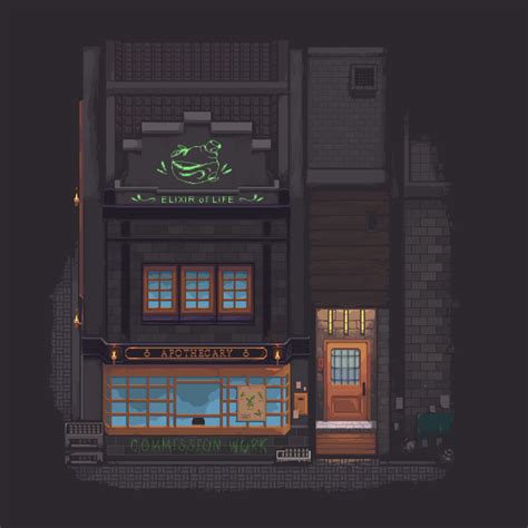 Apothecary Shop In Pixel Arts The Flavare