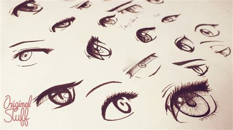 ¿cómo Dibujar Ojos Tipo Mangaanime Original Stuff Como Dibujar