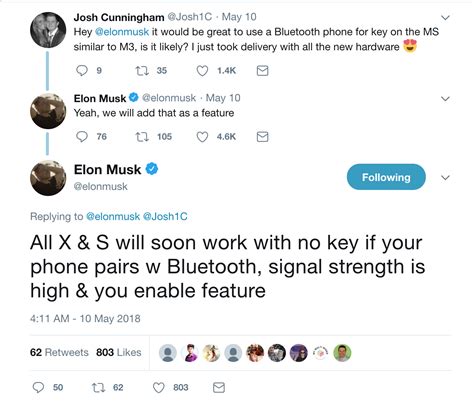 Tesla To Offer Bluetooth Authentication Instead Of Key Fob For All