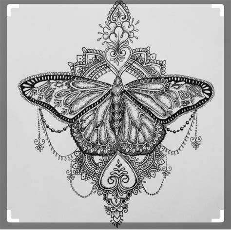Pin By Nassima Hammouda On Robes Butterfly Mandala Tattoo Mandala Tattoo Mandala Tattoo Design