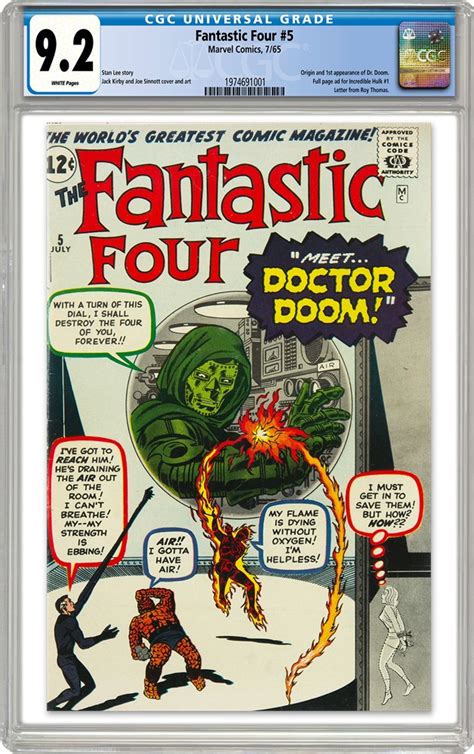 Fantastic Four 1 Leads A Sensational Group Of Cgc Graded Comics In