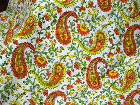 Indian Block Printed Soft Cotton Fabric Floral Soft Cotton Fabric Block