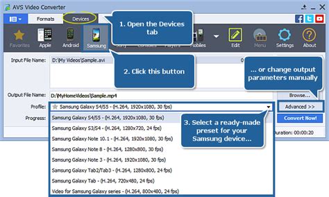 How To Convert Video To Samsung Video Mp4 Format