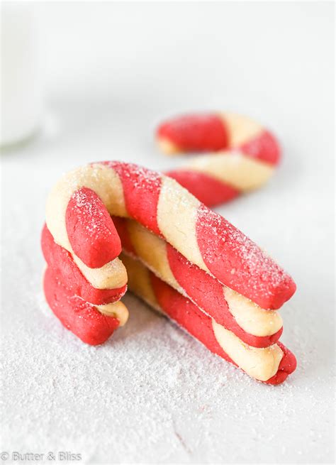 Candy Cane Cookies Butter And Bliss