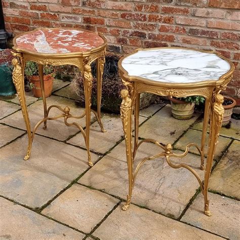 Marble Top Gilded Side Table Antiques Atlas