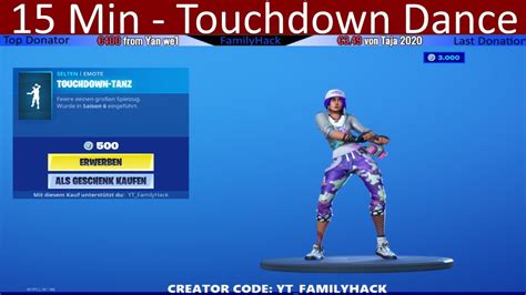 15 Min Touchdown Tanz Dance Fortnite Emote No Copyright Music