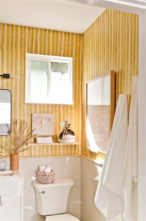 A Yellow Bathroom I Actually Love Rental Bathroom Reveal