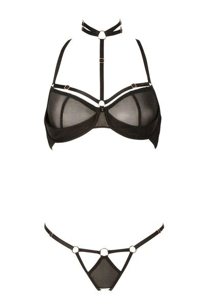 Josephine Tabatha French Lingerie Set • Sexy French Lingerie • Made In France Darkest Fox