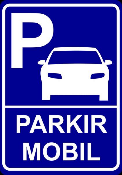 Tanda Parkir Motor