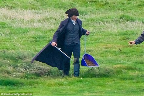 aidan turner s poldark body double shatters captain ross hunky appearance as he uses manure