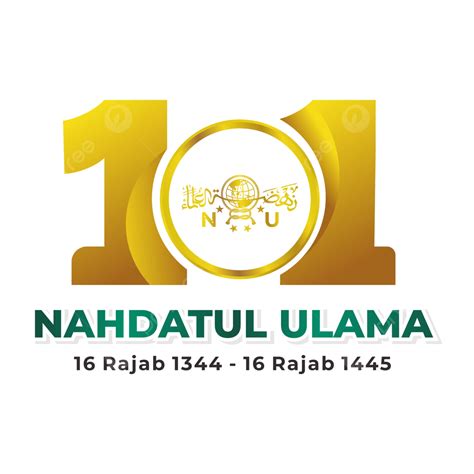 Logotipo Oficial Por Los 101 Años De Harlah Nahdlatul Ulama Vector PNG