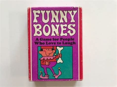 1968 Funny Bones Card Game By Parker Brothers 60s Partner Game Night