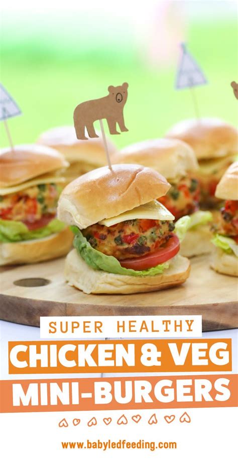 It provides them with everything they need for the first year. Baby Chicken and Veggie Burgers | Recipe | Chicken burgers ...