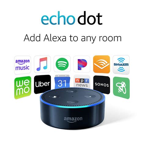 Echo Dot 2nd Generation Smart Speaker With Alexa Black Buy