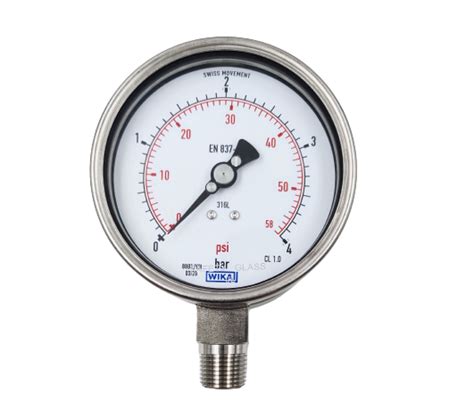WIKA Fully Stainless Steel Pressure Gauge With Without