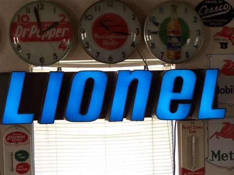 Neon Lighted Lionel Sign Collectors Weekly