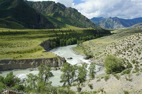 Hd Wallpaper Mountain Altai River Landscape Nature River Bank