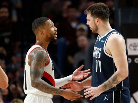 Watch Damian Lillard Responds With A Classy Layup After Luka Doncic Elbows Blazers Star On The