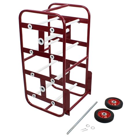 Bisupply Wire Spool Rack Cable Caddy Red Wire Spool Dispenser Bulk